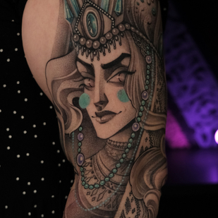 Femenino Negro Gráfico tatuaje en Manga #85215 | Tattoo Artist Marusya