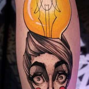 Masculino Color Gráfico tatuaje en Pierna #85216 | Tattoo Artist Marusya