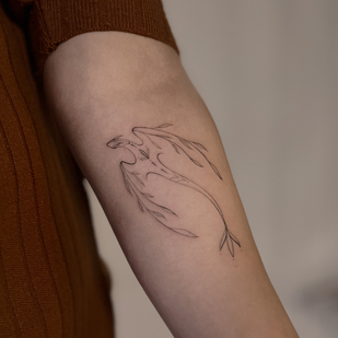 Femenino Negro Miniatura tatuaje #88681 | Tattoo Artist Sergeeva Tattoo