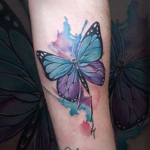 Femenino  Acuarela tatuaje en Antebrazo #85932 | Tattoo Artist Nataliya Guk