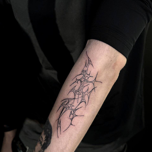 Masculino Negro Tribal tatuaje #87201 | Tattoo Artist Sofiya Oviashi