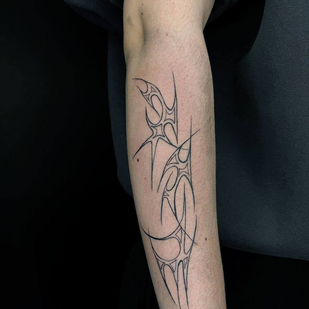 Femenino Negro Tribal tatuaje #87200 | Tattoo Artist Sofiya Oviashi