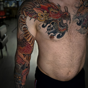Masculino Color Japonés tatuaje en Manga #86298 | Tattoo Artist Tatyana Chudesataya