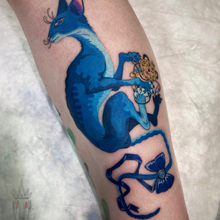 Femenino Color Estilo del Autor tatuaje en Espinilla #87373 | Tattoo Artist Vitaliy Kanaschenkov