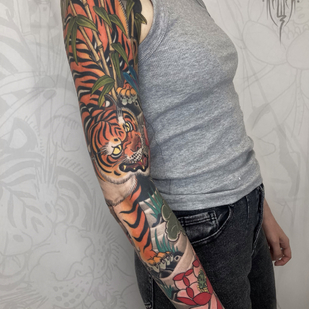 Femenino Color Japonés tatuaje en Manga #87375 | Tattoo Artist Vitaliy Kanaschenkov