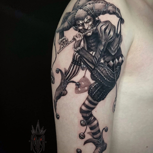 Masculino Negro Estilo del Autor tatuaje en Hombro #87391 | Tattoo Artist Vitaliy Kanaschenkov