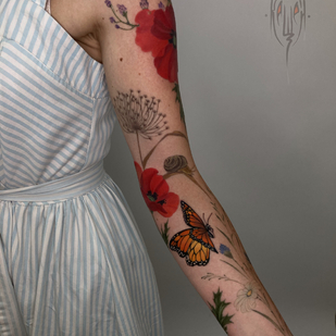 Femenino Color  tatuaje en Manga #87398 | Tattoo Artist Vitaliy Kanaschenkov