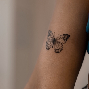 Negro Minimalismo tatuaje #91470 | Tattoo Artist Sergeeva Tattoo