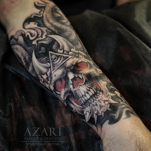 Masculino Color Gráfico tatuaje en Antebrazo #91261 | Tattoo Artist Anastasiya Azari