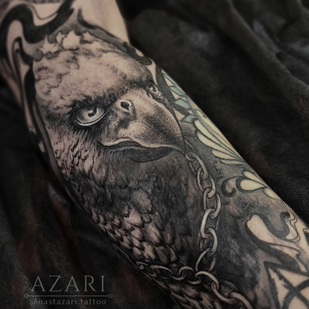 Femenino Negro Whipshading tatuaje en Manga #91272 | Tattoo Artist Anastasiya Azari