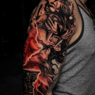 Masculino Color Estilo del Autor tatuaje en Hombro #91664 | Tattoo Artist Artem Sachko