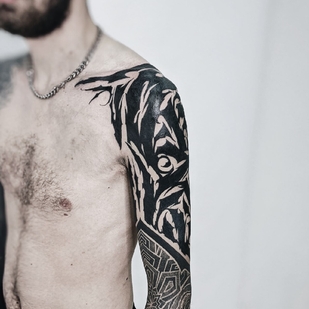 Ornamental tatuaje #91839 | Tattoo Artist Nikita Petrov