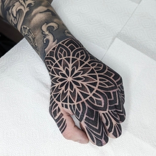 Ornamental tatuaje #91869 | Tattoo Artist Nikita Petrov