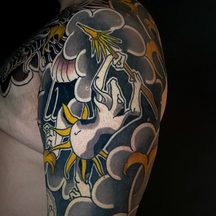 Masculino Color Japonés tatuaje en Hombro #92165 | Tattoo Artist Ivan Shlyapnikov