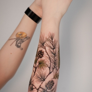 Femenino Color Realismo tatuaje #95036 | Tattoo Artist Polina Red Head