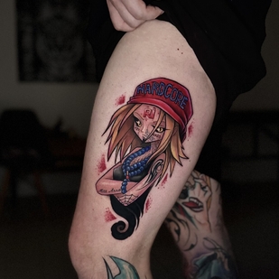 Masculino Color Anime tatuaje en Pierna #95886 | Tattoo Artist Nikita Romanov