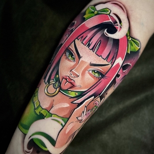 Femenino Color New School tatuaje en Antebrazo #92505 | Tattoo Artist Smirnova Ulyana