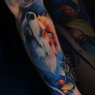 Femenino Color Realismo tatuaje #101879 | Tattoo Artist Olga Tokareva