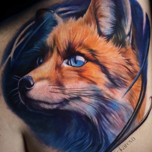 Masculino Color Realismo tatuaje en Espalda #101898 | Tattoo Artist Olga Tokareva