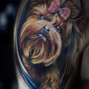 Color Realismo tatuaje en Hombro #101929 | Tattoo Artist Olga Tokareva