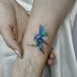 Femenino Color Acuarela tatuaje en Antebrazo #92861 | Tattoo Artist Alisa Lisova