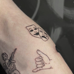 Masculino Negro Miniatura tatuaje #93182 | Tattoo Artist GRAN