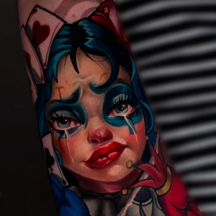 Femenino Color Retrato tatuaje en Hombro #93508 | Tattoo Artist Yuliya Kolesnikova