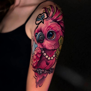 Femenino Color Acuarela tatuaje en Hombro #93510 | Tattoo Artist Yuliya Kolesnikova