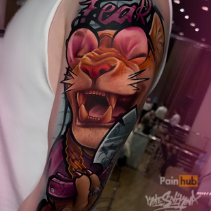 Masculino Color New School tatuaje en Hombro #93514 | Tattoo Artist Yuliya Kolesnikova