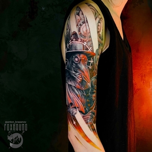 Femenino Color Estilo del Autor tatuaje en Hombro #93939 | Tattoo Artist Anton Krasnov