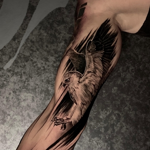 Masculino Negro Realismo tatuaje #93970 | Tattoo Artist Anton Krasnov