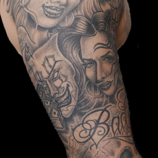 Masculino Negro y Gris Chicano tatuaje #94403 | Tattoo Artist Ses Con