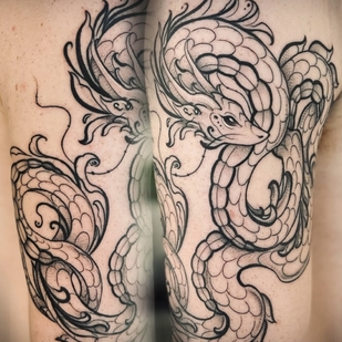 Masculino Negro y Gris Estilo del Autor tatuaje #95602 | Tattoo Artist Tonya | inkedwolfie