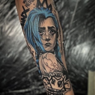 Masculino Color Anime tatuaje #96013 | Tattoo Artist Daria Duck