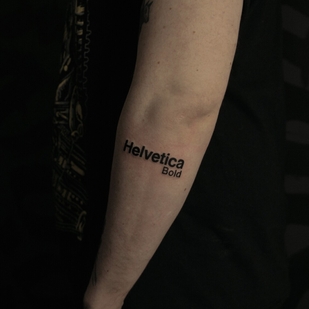 Masculino Negro Caligrafía tatuaje #104644 | Tattoo Artist Daria Duck