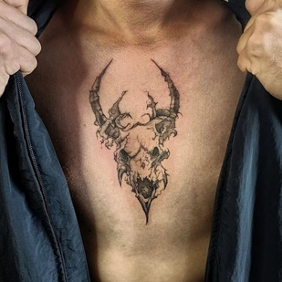 Masculino   tatuaje en Pecho #97157 | Tattoo Artist Dariya Yanushkevich