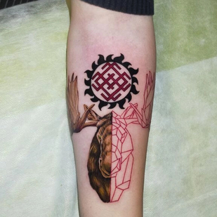 Masculino Color Gráfico tatuaje #97869 | Tattoo Artist Roman Krylov