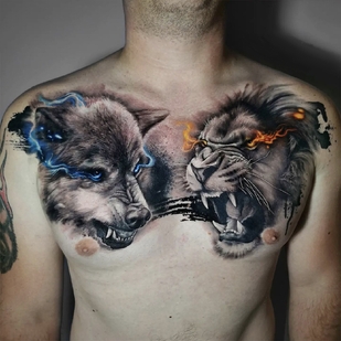 Color Realismo tatuaje #101490 | Tattoo Artist Egor Hludnev