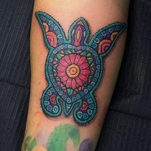 Color Parche tatuaje en Antebrazo #102394 | Tattoo Artist Rafaela Herrera Art