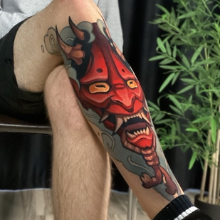 Masculino Color  tatuaje en Pierna #104549 | Tattoo Artist Rodion Raskolnikov
