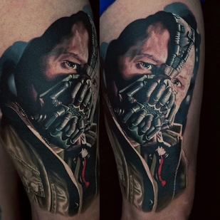 Retrato tatuaje en Pierna #96057 | Tattoo Artist Yevhen Dikov