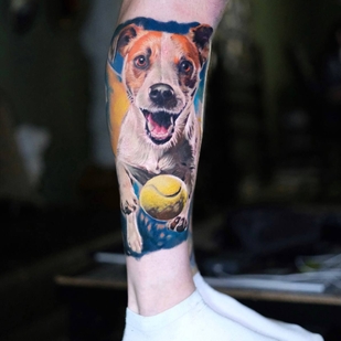 Masculino Color Realismo tatuaje en Pierna #94915 | Tattoo Artist Kirill Antique