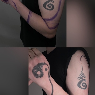 Masculino Negro Abstracto tatuaje #99373 | Tattoo Artist Mary Nepostaeva