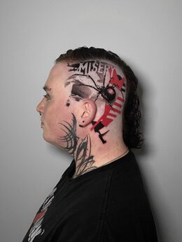 Trash polka tattoo