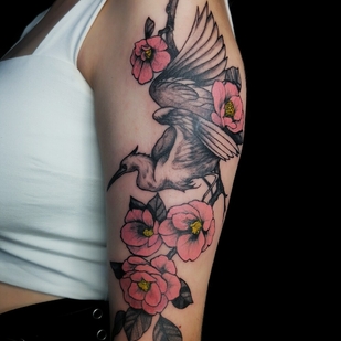 Femenino Color Estilo del Autor tatuaje en Hombro #101604 | Tattoo Artist Kseniya Pizhevskaya