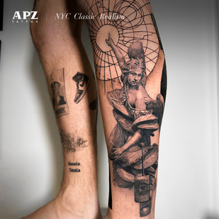 Masculino Negro y Gris Realismo tatuaje en Manga #93283 | Tattoo Artist Apz Tattoo