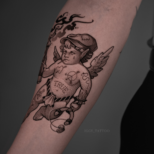 Masculino Negro Gráfico tatuaje en Antebrazo #95776 | Tattoo Artist Igor Hacayuk