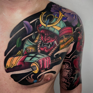 Masculino Color  tatuaje en Pecho #96504 | Tattoo Artist Mihail Rollov