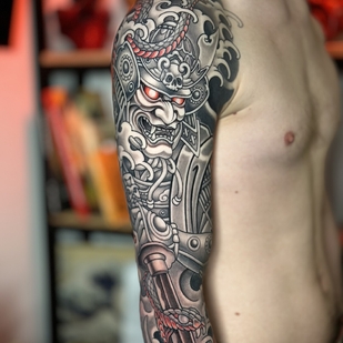 Masculino  Japonés tatuaje #101742 | Tattoo Artist Aleksey Burundukov