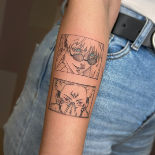 Femenino Negro Anime tatuaje en Antebrazo #99483 | Tattoo Artist Valeriya Ranio